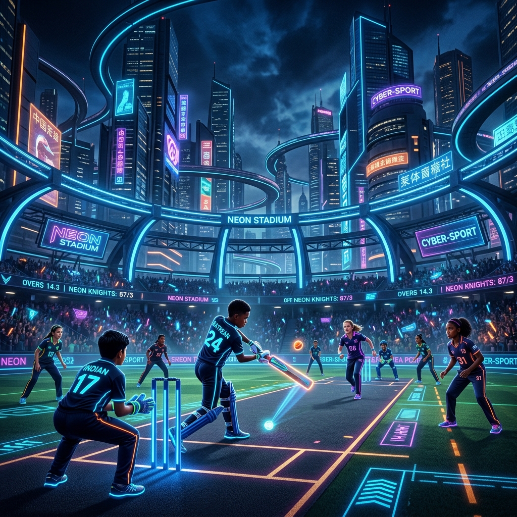 Cyberpunk stadium